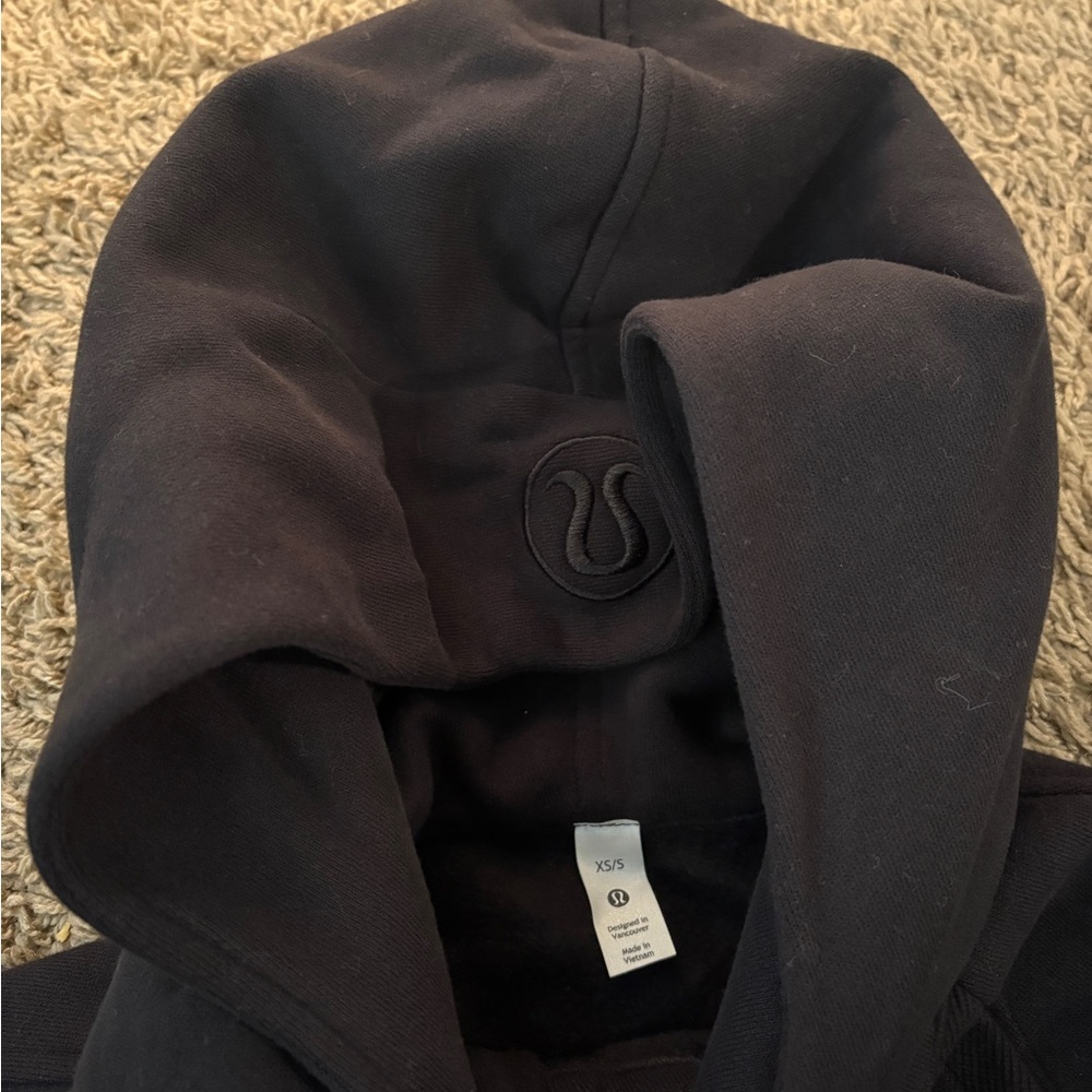 BRAND NEW Womans Lululemon Scuba Oversized Half-Zip Hoodie in black #Lululemon - Picture 3 of 4